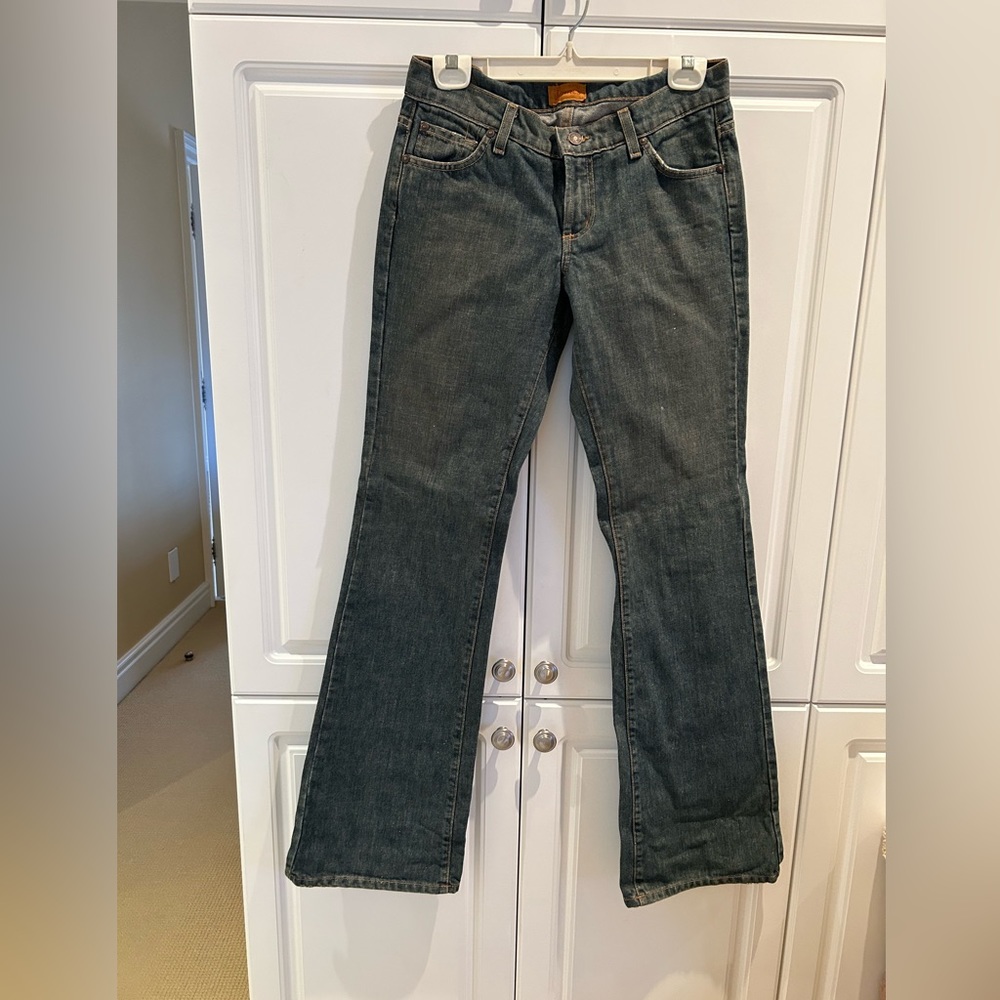 James Jeans Ladies Vintage Dark Wash Flare Jeans Size 28 In Great Condition